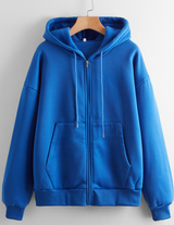 Comfortable Solid Color Long Sleeved Hoodie