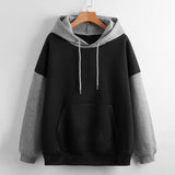 Fashionable Korean Contrast Color Hoodie