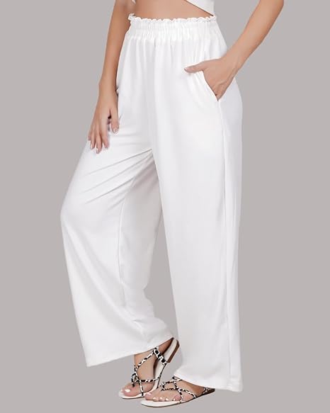 Dinazah High Waist Palazzo Pants for Women