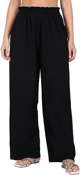 Dinazah High Waist Palazzo Pants for Women