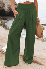 Dinazah Linen Waist Wide Leg Pants