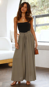 Dinazah Wide Leg Loose Casual Trousers