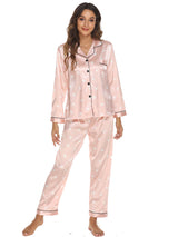 Dinazah Suit Pajamas Women Cardigan Long Sleeve