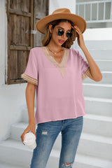 Dinazah V Neck Shirt Top