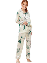 Dinazah Suit Pajamas Women Cardigan Long Sleeve