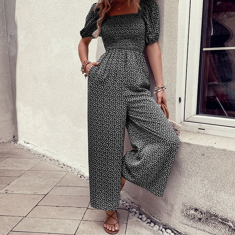 Dinazah Printed Jumpsuit Trousers