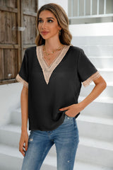 Dinazah V Neck Shirt Top