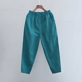 Dinazah Linen Slimming Cropped Pants