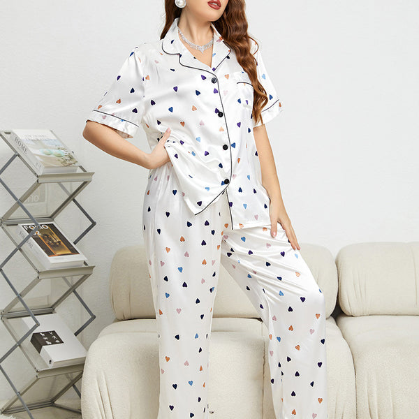 Dinazah Plus Size Pajamas Sexy Simple Stylish Casual Comfortable Pajamas Suit