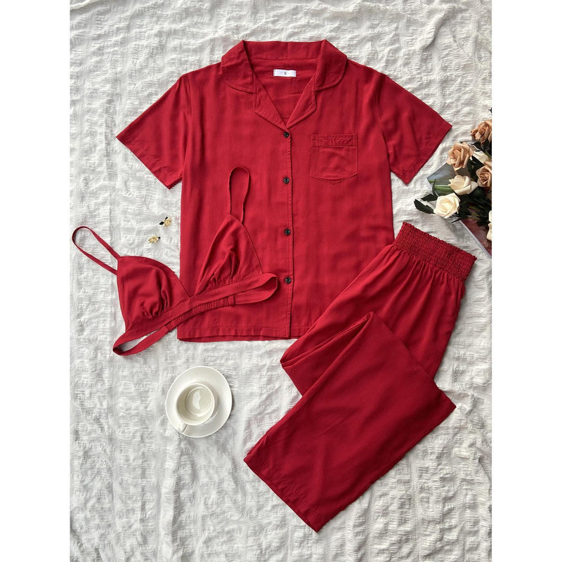 Dinazah Three Piece Outer Wear Pajamas