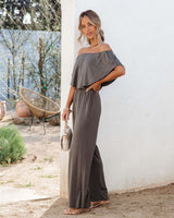 Dinazah Clothing Off Shoulder Elegant Baring Jumpsuit