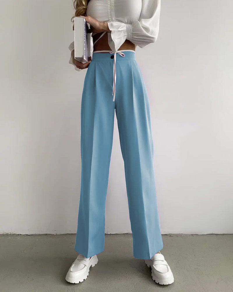 Dinazah Solid Color Work Pant