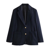 Women's French Slim Fitting Simple Blazer