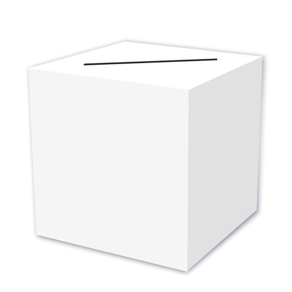 Beistle 1 Pc All Purpose Card Box, White