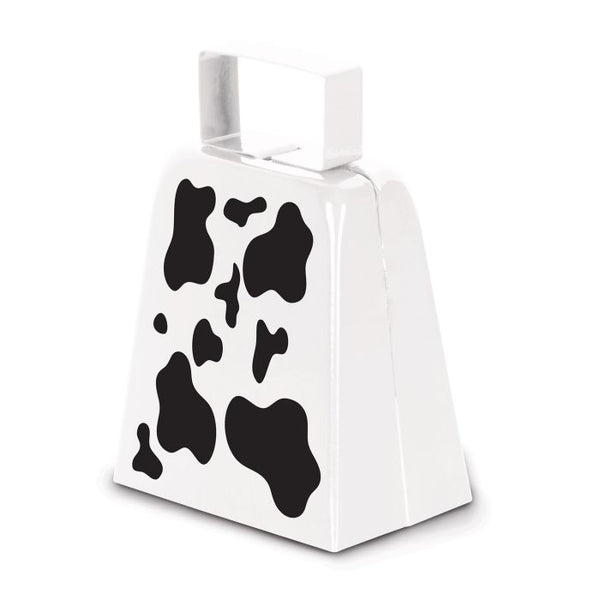 Beistle Cow Print Novelty Metal Cowbell