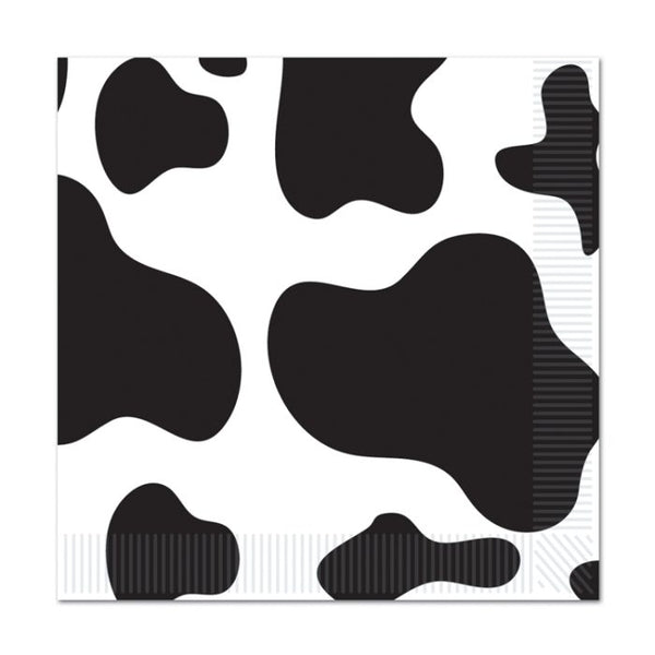 Beistle 16 Piece Cow Print Paper Napkins