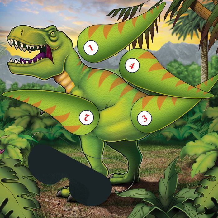 Beistle Pin The Tail On The Dinosaur Game