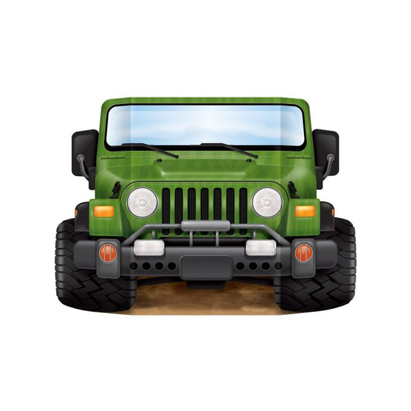 Beistle Jungle Safari Jeep Photo Prop, One Size