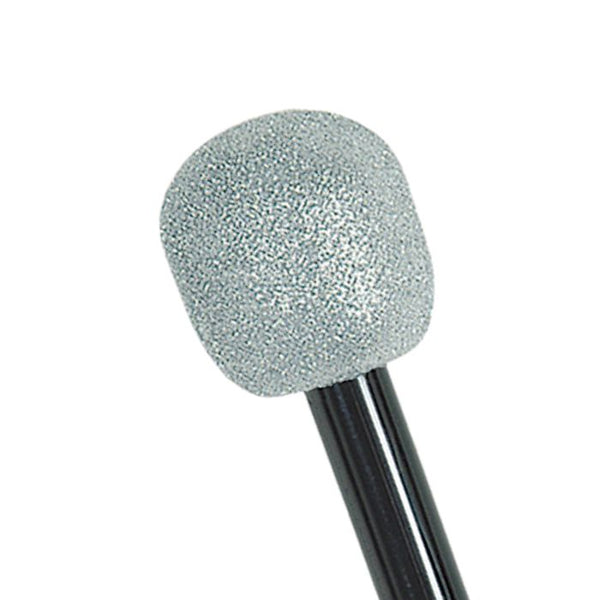 Glittered Microphone (silver & black)