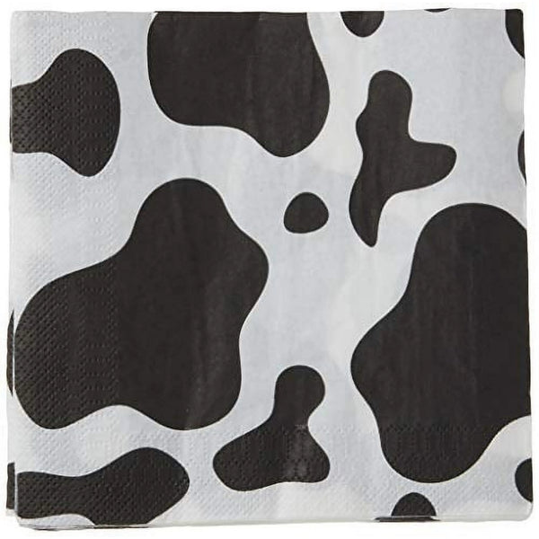 Beistle 16 Piece Cow Print Paper Napkins