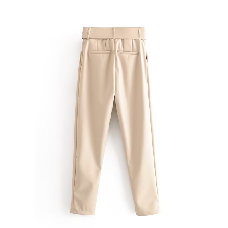 Dinazah High Waist Faux Casual Pants