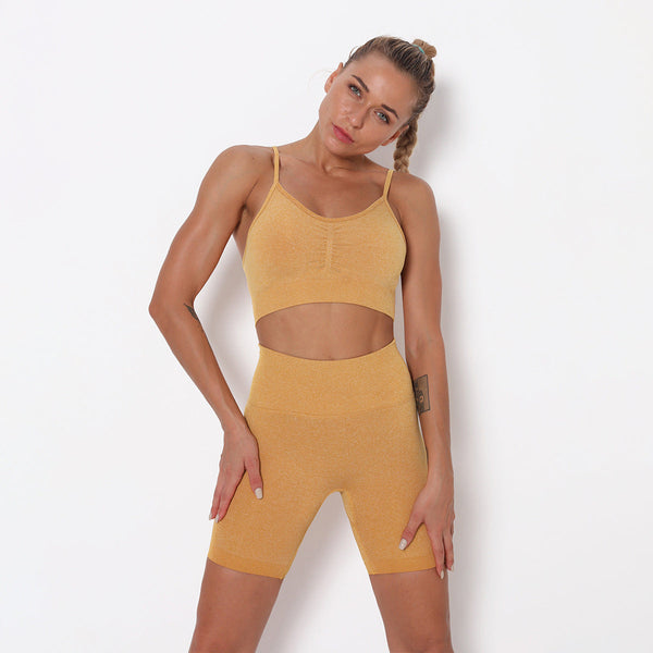 Dinazah Knitted Sports Bra Suit