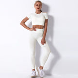 Dinazah Workout Short Sleeve Trousers Suit