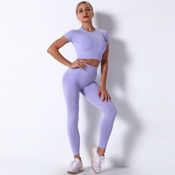 Dinazah Workout Short Sleeve Trousers Suit