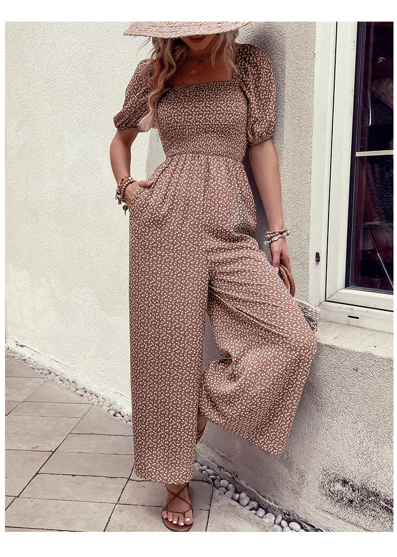 Dinazah Printed Jumpsuit Trousers