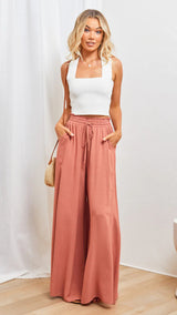 Dinazah Wide Leg Loose Casual Trousers