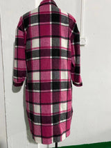 Dinazah Plaid Trench Coat