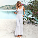 Dinazah High Waist Sling Wide Leg Pants