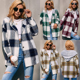 Dinazah Hooded Loose Casual Shirt Jacket