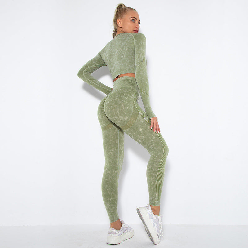 Dinazah Peach Hip Raise Yoga Suit