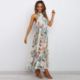 Dinazah Women Print Floral Bohemian Dress