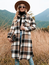 Dinazah Plaid Trench Coat