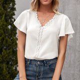 Dinazah V-neck Casual Loose Top