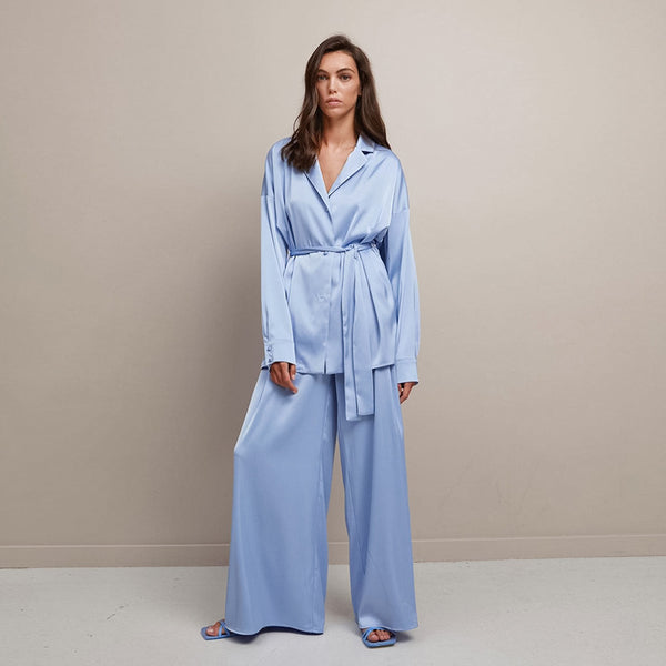 Dinazah Pajamas Two Piece Nightgown Trousers Comfortable