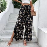 Dinazah Horn Printed Wide Leg Pants