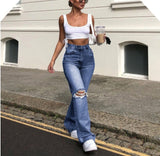 Dinazah High Waist Wide Leg Jeans