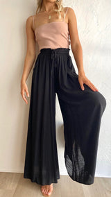 Dinazah Wide Leg Loose Casual Trousers