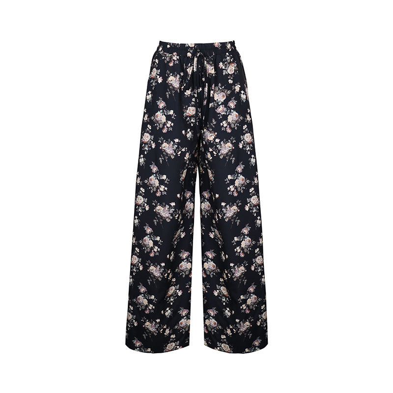 Dinazah Horn Printed Wide Leg Pants